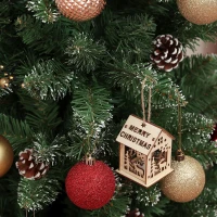 HOMCOM 6ft Artificial Pencil Christmas Tree with 618 Branches, Pinecones, Metal Stand, Realistic Xmas Tree for Home(m-10)