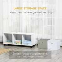 HOMCOM Kids Shelf /w Cubes, Cubby Storage for Kids(m-4)