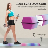 Soozier 7.7ft Folding Balance Beam, Gymnastics Equipment with Anti-Slip Bottom for Kids Home Training, Multicolour(m-5)