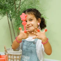 Qaba Kids Vanity Set with Mirror and Stool, Music, Light, Drawer, Hair Dryer, 20 Makeup Accessories, Multicolor(m-9)