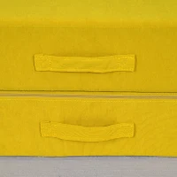 Qaba 14 Pieces Foam Climbing Blocks for Toddlers, Indoor Climb and Crawl Activity Play Set, Yellow(m-9)