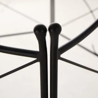 Outsunny 5 Pack Garden Fencing Linear Length 10 Feet Decorative Outdoor Fence Panels, Rustproof Metal Wire Border Edging Animal Barrier, 24 x 31-Inch per Piece, Black(m-10)