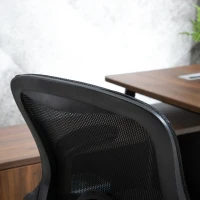 Vinsetto Adjustable Drafting Chair Tall Office Stand-Up Chair with Flip-up Armrest and Foot Ring, 360° Swivel, Black(m-10)