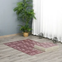 HOMCOM Soft Wood Grain EVA Foam Interlocking Floor Mats 72 Square Feet Exercise Workout Mat Kid Play Mat 18pcs(m-1)