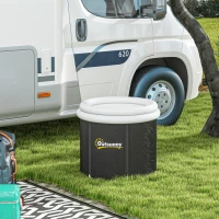 Outsunny Cold Plunge Tub, Portable Ice Bath Cold Water Therapy Tub with Thermo Lid, for Athletes Recovery, Black(m-8)