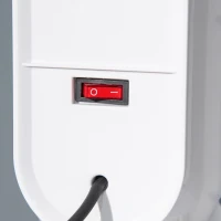 HOMCOM Ceramic Space Heater, Indoor Tower Heater with 45 Degree Oscillation, Remote Control, 24H Timer, Tip-Over & Overheating Protection, 1500W/1000W(m-10)