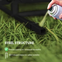 Outsunny Metal Arch Backdrop Stand Set of 3, 7/6.5/6 ft Wedding Arch Frame, Balloon Backdrop Arch Stand Set for Birthday Party, Bridal Shower, Graduation, Ceremony, Banquet Decorations, Black(m-5)