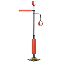 Soozier Freestanding Boxing Punching Bag, Height Adjustable, with Reflex Bar, Speed Balls and Suction Cup Base, Multi(m-11)