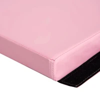 Soozier 4'x8'x2" Folding Gymnastics Tumbling Mat, Exercise Mat with Carrying Handles for Yoga, MMA, Martial Arts, Stretching, Core Workouts, Pink(m-9)