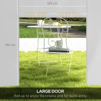 Outsunny 2PCS Instant Canopy Sidewalls, Canopy Walls Replacement, for 10' x 10' or 10' x 20' Pop Up Canopy(m-5)