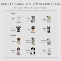 PawHut Wooden Dog Crate, End Table Furniture with Lockable Door, Small & Medium Size Pet Crate Indoor Puppy Cage, Brown(m-7)