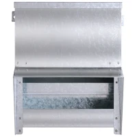 PawHut Automatic Chicken Feeder, No-Waste Poultry Feeder with Protective Lid for up to 4 Chickens, Holds 13 L of Feed(m-8)