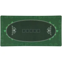 Soozier Poker Table Top Poker Mat for 6 Player, Green(m-2)