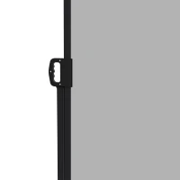 Outsunny 13' x 6' Retractable Side Awning, Outdoor Privacy Screen for Garden, Hot Tub, Balcony, Terrace, Pool, Light Grey(m-9)