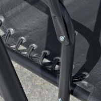 Outsunny 2 Person Covered Porch Swing Patio Swing with Pivot Storage Table, Cup Holder, & Adjustable Overhead Canopy, Black(m-10)