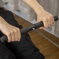 Soozier Air Rowing Machine, Foldable Rower with LCD Digital Monitor & Steel Frame for Home Gym Use(m-7)