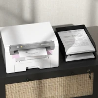 Vinsetto Lockable Filing Cabinet, Boho 2 Drawer File Cabinet with Adjustable Hanging Bar for Letter, A4 and Legal Size, Black(m-9)