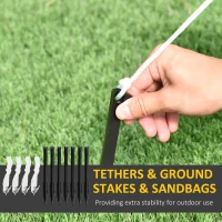 HOMCOM 6ft Tall Giant Outdoor Indoor Inflatable Snowman Christmas Decoration for Lawn with Hat Scarf LED Lights(m-7)