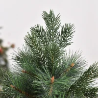 HOMCOM 5FT Artificial Pop-Up Christmas Tree Holiday Home Decoration, Green for Party(m-10)