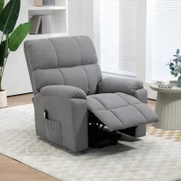 HOMCOM Lift Chair for Seniors, Microfibre Upholstered Electric Recliner Chair with Remote, Quick Assembly, Grey(m-8)
