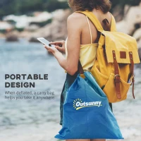 Outsunny Cold Plunge Tub, Portable Ice Bath Cold Water Therapy Tub with Thermo Lid, for Athletes Recovery, Dark Blue(m-6)