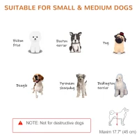 PawHut 41"-72" Wooden Freestanding Pet Gate with Support Feet, for Small Medium Dogs, Grey-Blue(m-7)