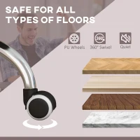 Vinsetto Executive Massage Office Chair with 4 Vibration, Computer Desk Chair, PU Leather Heated Reclining Chair with Adjustable Height, Swivel Wheels, Brown(m-9)