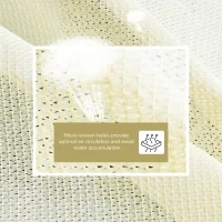 Outsunny Rectangle 10' x 13' Canopy Sun Sail Shade Garden Cover UV Protector Outdoor Patio Lawn Shelter with Carrying Bag (Cream White)(m-4)