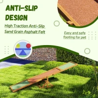 PawHut Wooden Dog Agility Seesaw for Training and Exercise, Weather Resistant, 83" L x 16" W x 14" H, Orange(m-5)