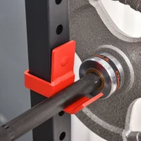 Soozier Adjustable Barbell Power Rack Squat Stand Strength Training Fitness Pull Up Weight Cage Home Gym Black(m-9)