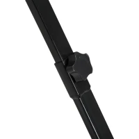 Outsunny Snow Shovel Rolling Pusher with 29" Blade, 10" Wheels & Angle-Adjustable Handle, Black(m-9)