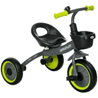 Qaba Tricycle for Kids Age 2-5, Toddler Bike for Children, Yellow(m-11)