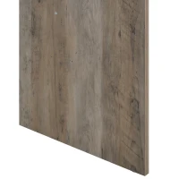 ​HOMCOM Nordic Style Computer Desk with Hutch and Storage Shelves PC Laptop Writing Table Home Office Workstation, Grey(m-9)