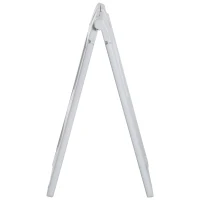 Vinsetto A Frame Sandwich Board Signs Outdoor 22" x 28" Sidewalk Sign with Weighted Tank & Weatherproof Design, White(m-9)