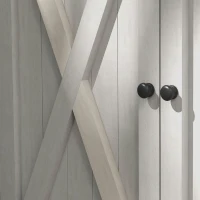 Outsunny Wooden Garden Storage Shed Fir Tool Cabinet Organizer with Asphalt Roof and Double Door for Outside, Garden and Yard(m-10)