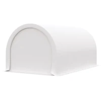 Outsunny 10' x 16' Heavy Duty Portable Carport Tent with Zippered Door, PE Cover for Car, Boat, Motorcycle, Bike, White(m-2)