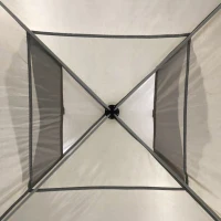 Outsunny 10' x 10' Pop-Up Canopy Tent with 1 Removable Sidewall, Commercial Instant Sun Shelter, Tents for Parties with Wheeled Carry Bag for Outdoor, Garden, Patio, Beige(m-8)