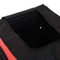 Aosom Bike Cargo Trailer Bicycle Luggage Carrier Cart with Cover Black Red(m-10)