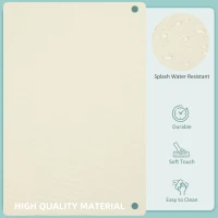 Outsunny Outdoor 14pc Patio Rattan Sofa Set Cushion Polyester Cover Replacement Set - No Cushion Included, Cream White(m-5)