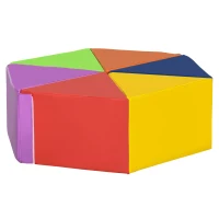 Qaba Foam Play Set, 2-Piece Kids Crawl and Climb Activity Soft Play Set, Freely-assembled Indoor Active Play for Babies(m-1)