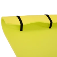 Soozier 10' x 5' Lily Pad Floating Mat for Water Recreation and Relaxing, Tear-Resistant XPE Foam Water Floating Mat for Lake, River, Beach, Pool, Yellow(m-10)