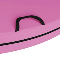 Soozier Foldable Crash Mat, Pole Padding with Carrying Handles and EPE Foam for Dance Training and Exercise, Pink(m-8)