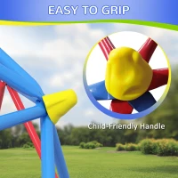 Outsunny 6 FT Climbing Dome Geometric Jungle Gym w/ Rust and UV-Resistant Steel, Up to 396 lbs, for 1-4 Children Aged 3-8 Years(m-6)