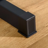 Soozier Dip Stand Station, Heavy Duty Upper Body Equipment, Tricep Dips, Pull-Ups, Push-Ups, L-Sits for Home, Gym, Office, Black(m-9)