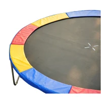 HOMCOM ⌀8ft Trampoline Pad ⌀96" Spring Safety Replacement Gym Bounce Jump Cover EPE Foam Colorful(m-7)