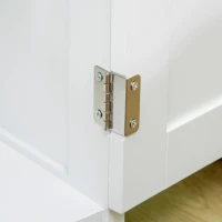 PawHut Modern Cat Litter Box Enclosure with Adjustable Partition for Customizable Space, Cat Washroom End Table for Indoor Cats with Hidden Storage Cabinet Space, White(m-9)