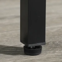 Soozier Mini Folding Table Tennis Table with Aluminium Frame, Portable Outdoor Ping Pong Table with Net for Indoor Outdoor Garden Camping, Black(m-7)