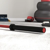 Soozier 7.2ft Weight Bar, Olympic Bar with Rotating Sleeves, Non-Slip Knurling Grip, 1500lbs Weight Capacity, Red(m-8)