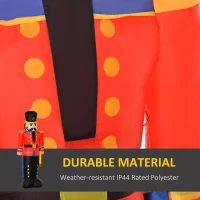 HOMCOM 6 Ft Tall Nutcracker Toy Soldier Outdoor Lighted Airblown Inflatable Christmas Lawn Decoration(m-5)