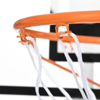 Soozier Wall Mounted Basketball Hoop with 45" x 29" Shatter Proof Backboard, Durable Rim and All-Weather Net for Indoor and Outdoor Use(m-9)